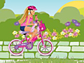 Barbie fiets om aanlyn te speel