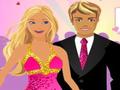 Barbie en Ken soen om aanlyn te speel